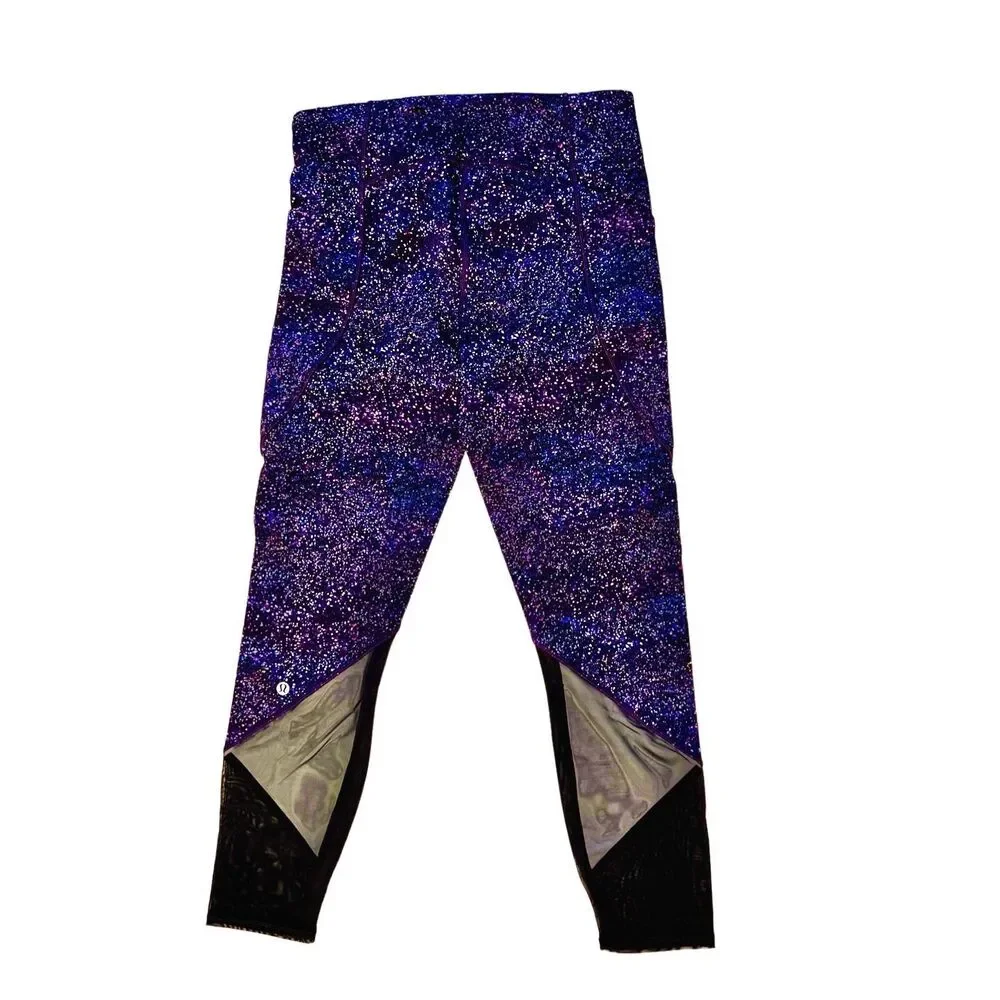 Lululemon Gait Keeper 7/8 Mesh Tight Leggings Activewear Athleisure 8 Gym Casual